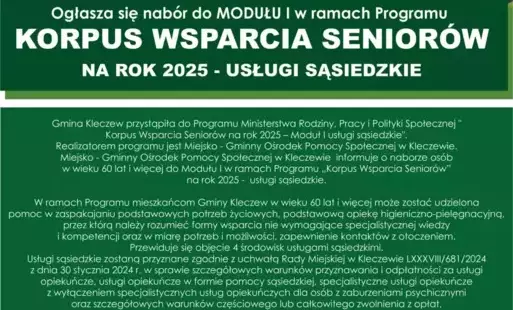 Zdjęcie do Korpus Wsparcia Senior&oacute;w
